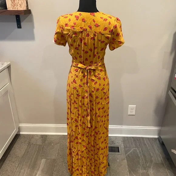 Chisty Dawn- The Autumn Dress in Tumeric Rose